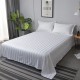 Sale Active Pure White Striped Cotton Bedsheet for Double Bed with 2 Pillow Covers – Soft & Hypoallergenic Sale Active Pure White Striped Cotton Bedsheet for Double Bed with 2 Pillow Covers – Soft & Hypoallergenic